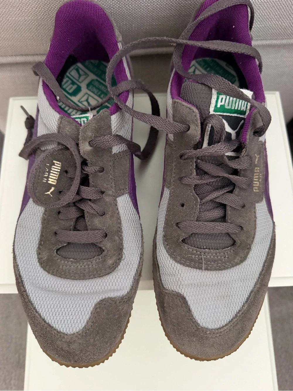 PUMA Women's Purple & Gray Retro Runner Sneakers